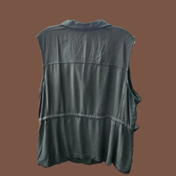 Westport Olive Green Utility Vest - 1X - Picture 2 of 7